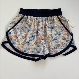 Daily Practice Anthropologie Floral Gym Shorts Size Small New with Tags